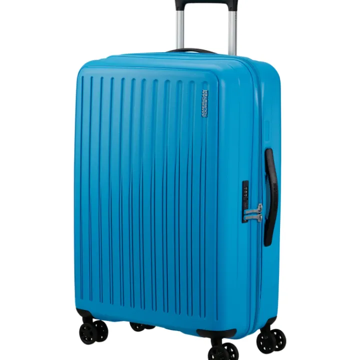 Reiskoffers|Harde Koffers>American Tourister Rejoy Spinner 68/25 TSA azure blue