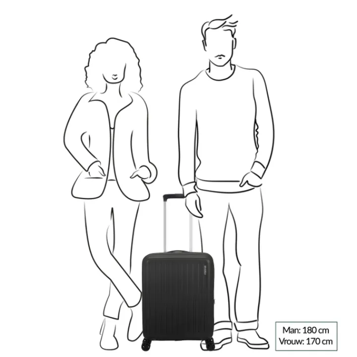Transavia Trolleys|Ryanair Trolleys>American Tourister Rejoy Spinner 55/20 TSA jade green