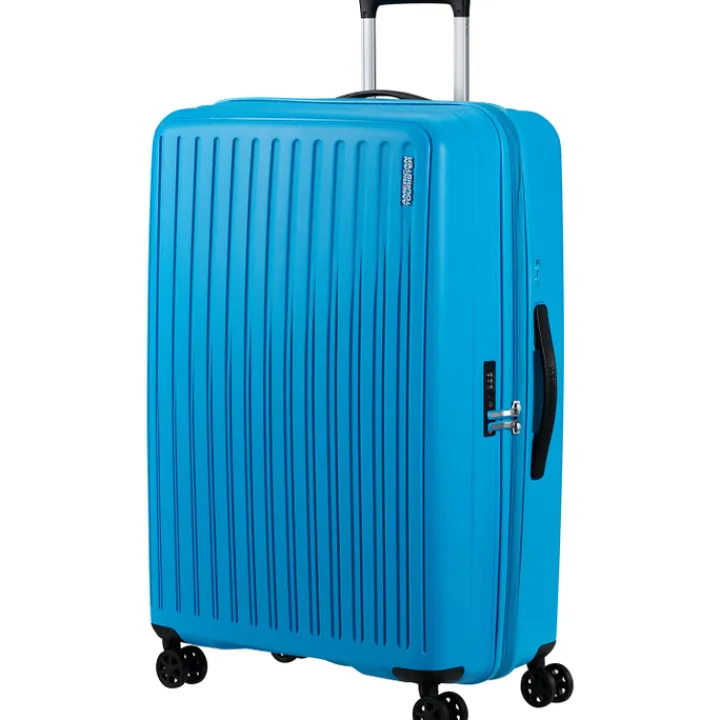 Reistrolleys|Reiskoffers>American Tourister Rejoy Spinner 77/28 TSA azure blue