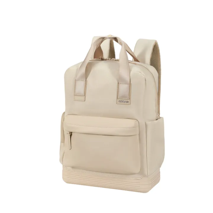 Kleine Rugzakken|Heren Rugzakken>American Tourister Soulpack Business Backpack Tote 15" beige