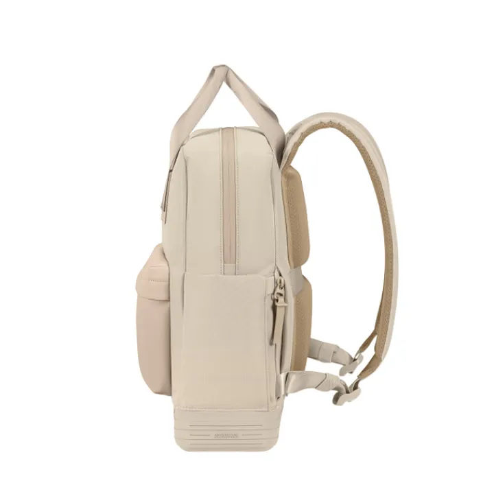 Kleine Rugzakken|Heren Rugzakken>American Tourister Soulpack Business Backpack Tote 15" beige