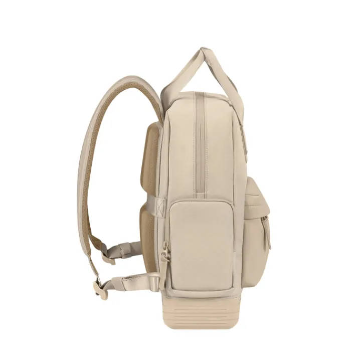 Kleine Rugzakken|Heren Rugzakken>American Tourister Soulpack Business Backpack Tote 15" beige