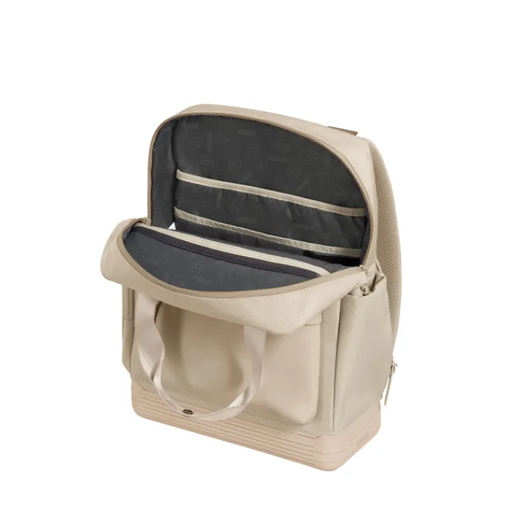 Kleine Rugzakken|Heren Rugzakken>American Tourister Soulpack Business Backpack Tote 15" beige