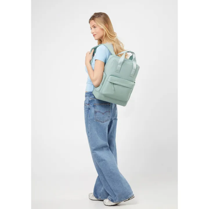 Kleine Rugzakken|Heren Rugzakken>American Tourister Soulpack Business Backpack Tote 15" iceberg green