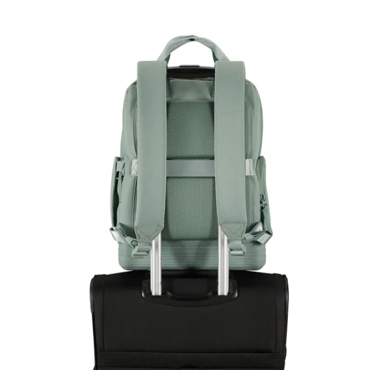 Kleine Rugzakken|Heren Rugzakken>American Tourister Soulpack Business Backpack Tote 15" iceberg green