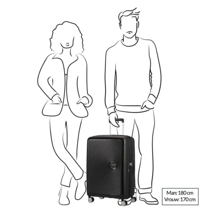 Reistrolleys|Reiskoffers>American Tourister Soundbox Spinner 67 Expandable sun kissed coral