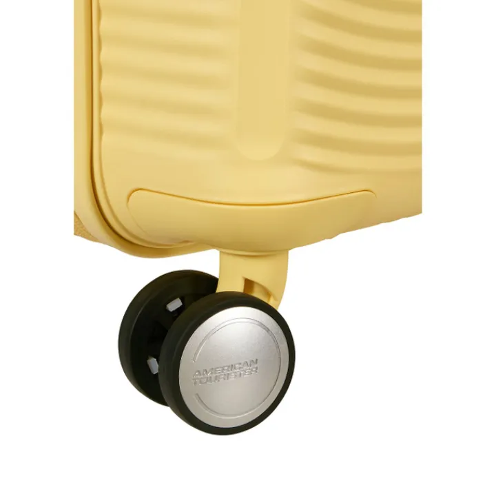 Reistrolleys|Reiskoffers>American Tourister Soundbox Spinner 67/24 TSA Expandable pastel yellow