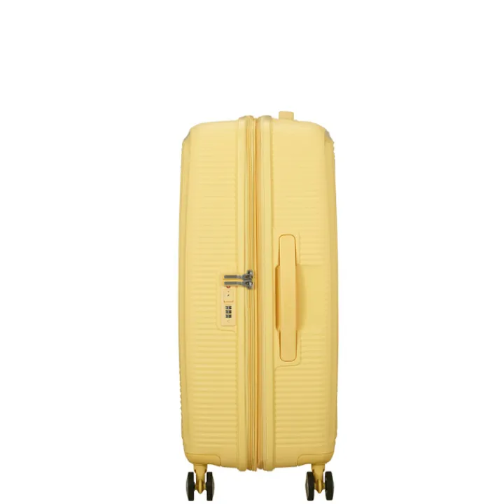 Reistrolleys|Reiskoffers>American Tourister Soundbox Spinner 67/24 TSA Expandable pastel yellow