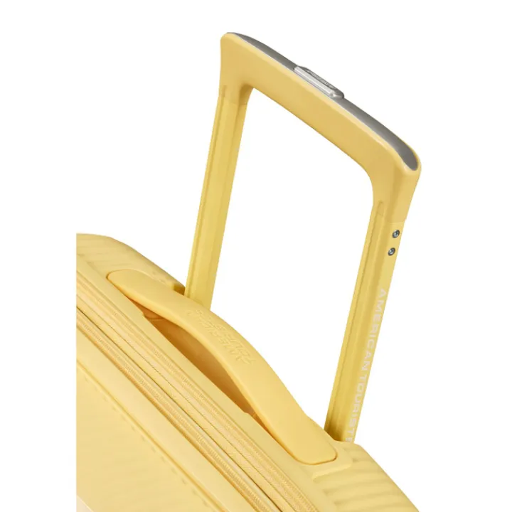 Reistrolleys|Reiskoffers>American Tourister Soundbox Spinner 67/24 TSA Expandable pastel yellow