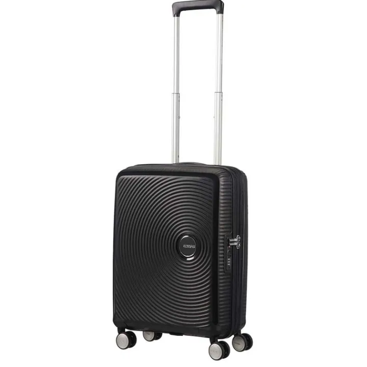 Transavia Trolleys|Ryanair Trolleys>American Tourister Soundbox Spinner 55 Expandable bass black