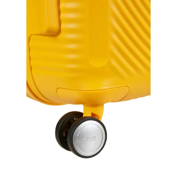 Reistrolleys|Reiskoffers>American Tourister Soundbox Spinner 80/30 TSA Expandable golden yellow