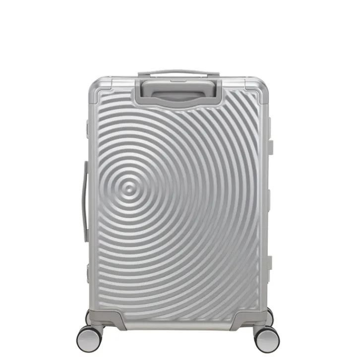 Reistrolleys|Reiskoffers>American Tourister Soundbox Alu Spinner 68/25 TSA silver