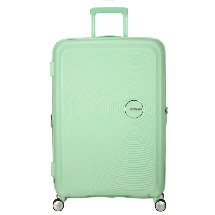 Reistrolleys|Reiskoffers>American Tourister Soundbox Spinner 77/28 TSA Expandable pastel green