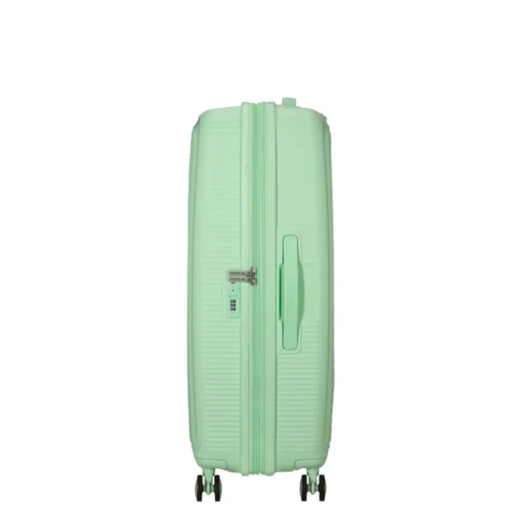 Reistrolleys|Reiskoffers>American Tourister Soundbox Spinner 77/28 TSA Expandable pastel green
