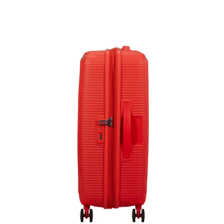 Reistrolleys|Reiskoffers>American Tourister Soundbox Spinner 67/24 TSA Expandable neon orange
