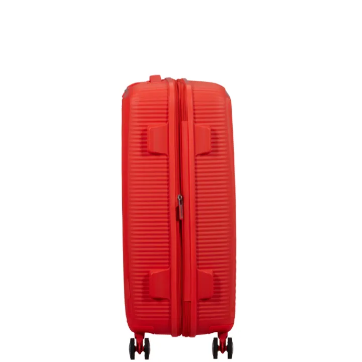 Reistrolleys|Reiskoffers>American Tourister Soundbox Spinner 67/24 TSA Expandable neon orange
