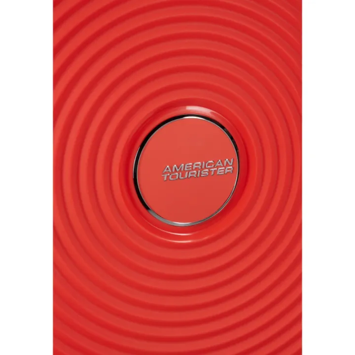 Reistrolleys|Reiskoffers>American Tourister Soundbox Spinner 67/24 TSA Expandable neon orange