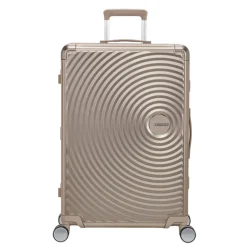 Reistrolleys|Reiskoffers>American Tourister Soundbox Alu Spinner 77/28 TSA bronze