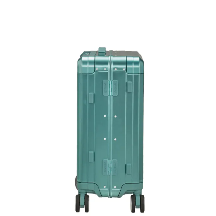 Transavia Trolleys|Handbagage Trolleys>American Tourister Soundbox Aluminium Spinner 55 Expandable dusty turquoise