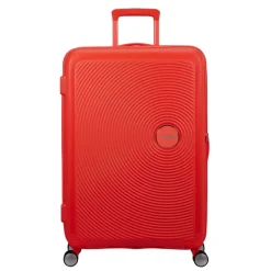 Reistrolleys|Reiskoffers>American Tourister Soundbox Spinner 77/28 TSA Expandable neon orange