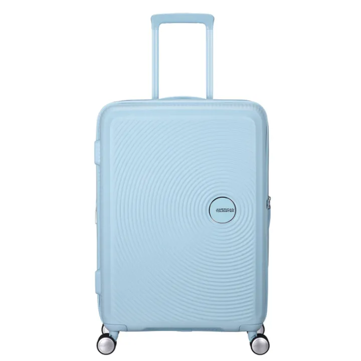 Reistrolleys|Reiskoffers>American Tourister Soundbox Spinner 67/24 TSA Expandable pastel blue