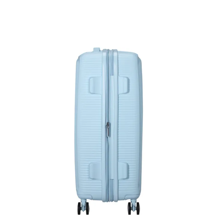 Reistrolleys|Reiskoffers>American Tourister Soundbox Spinner 67/24 TSA Expandable pastel blue
