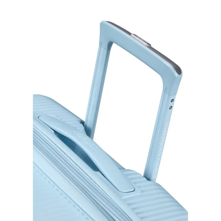 Reistrolleys|Reiskoffers>American Tourister Soundbox Spinner 67/24 TSA Expandable pastel blue