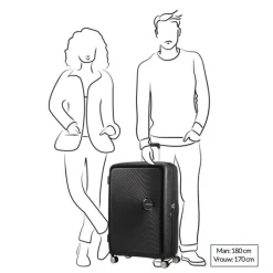 Reiskoffers|Harde Koffers>American Tourister Soundbox Spinner 77 Expandable sun kissed coral