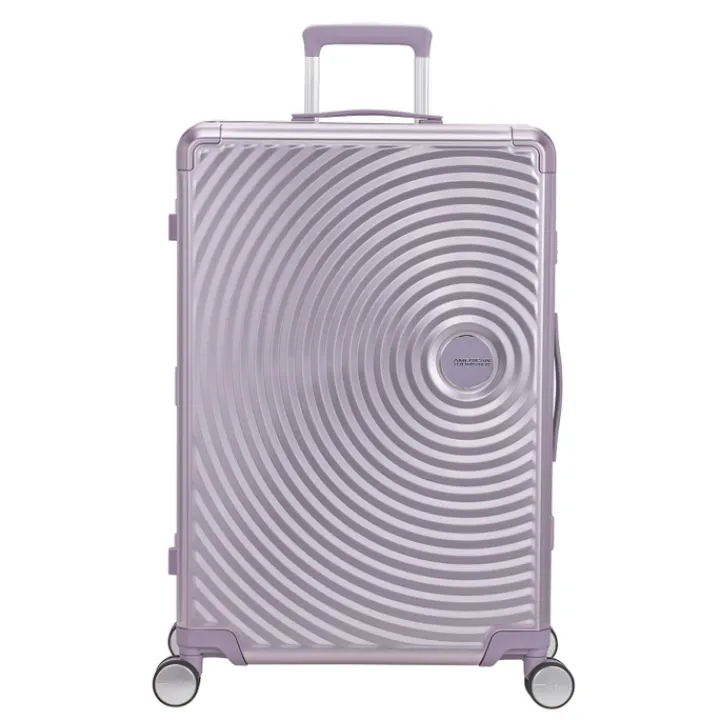 Reistrolleys|Reiskoffers>American Tourister Soundbox Aluminium Spinner 77 cm Expandable stormy lilac