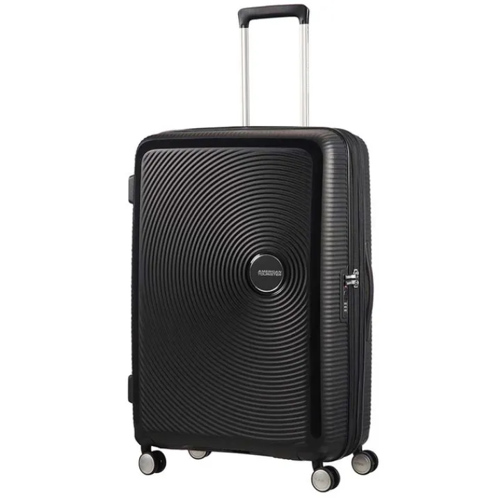 Reistrolleys|Reiskoffers>American Tourister Soundbox Spinner 77 Expandable bass black