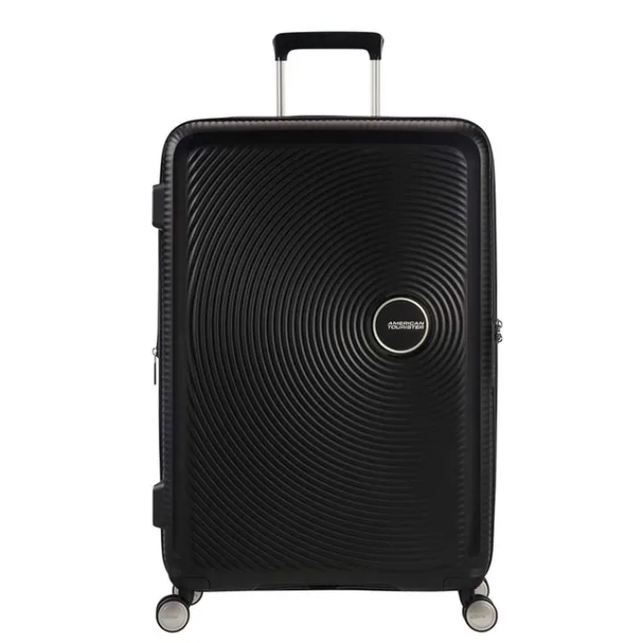 Reistrolleys|Reiskoffers>American Tourister Soundbox Spinner 77 Expandable bass black