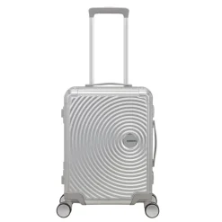 Transavia Trolleys|Handbagage Trolleys>American Tourister Soundbox Alu Spinner 55/20 TSA silver