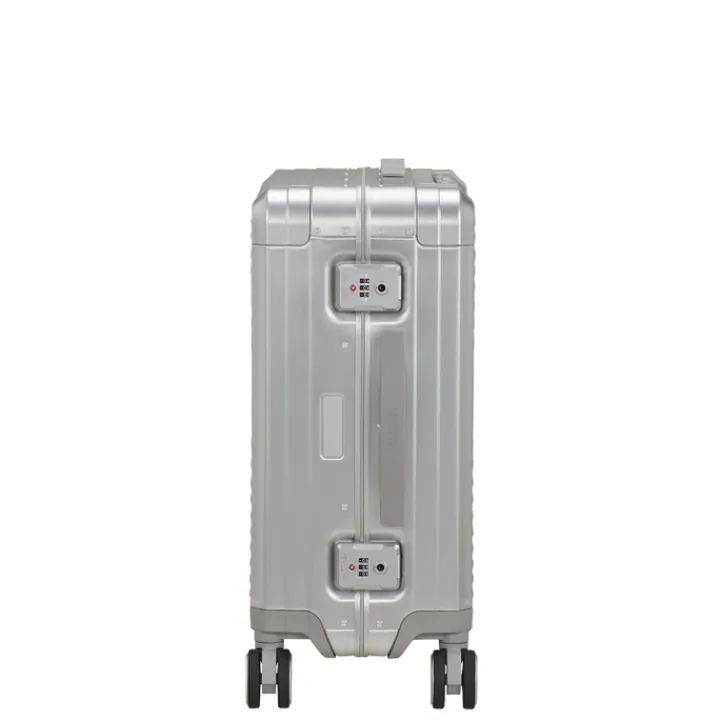 Transavia Trolleys|Handbagage Trolleys>American Tourister Soundbox Alu Spinner 55/20 TSA silver