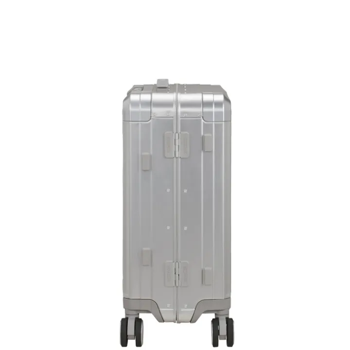 Transavia Trolleys|Handbagage Trolleys>American Tourister Soundbox Alu Spinner 55/20 TSA silver