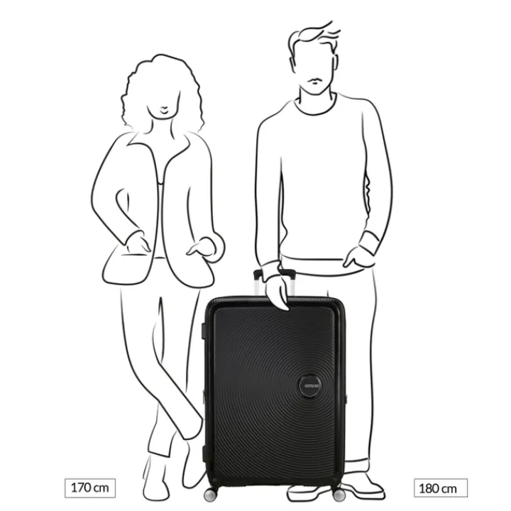 Reistrolleys|Reiskoffers>American Tourister Soundbox Spinner 80/30 TSA Expandable bass black