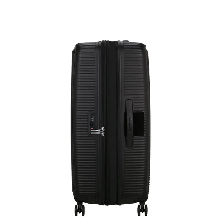 Reistrolleys|Reiskoffers>American Tourister Soundbox Spinner 80/30 TSA Expandable bass black