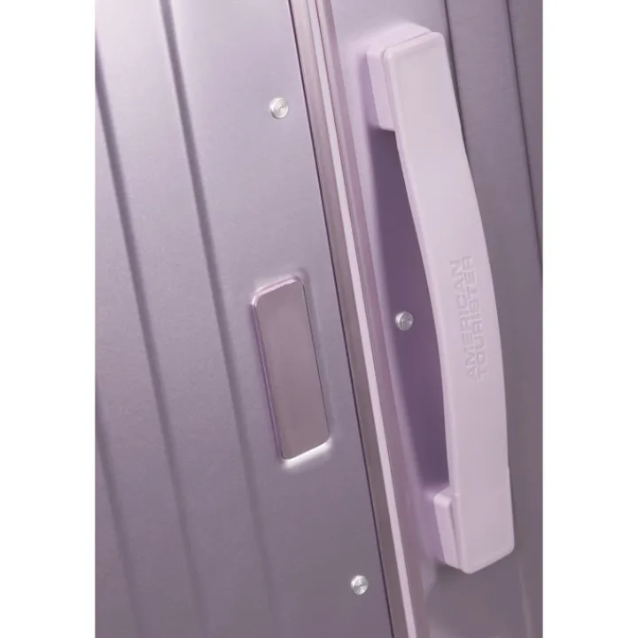 Transavia Trolleys|Handbagage Trolleys>American Tourister Soundbox Aluminium Spinner 55 Expandable stormy lilac
