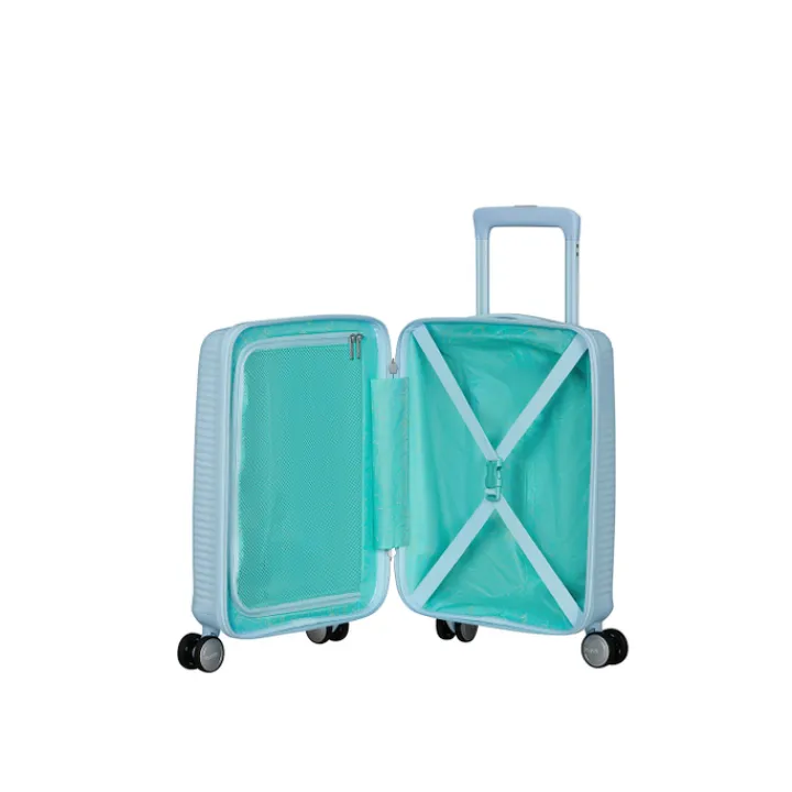 Kindertrolleys|Kinderkoffers>American Tourister Soundbox Mini Spinner 47/16 pastel blue