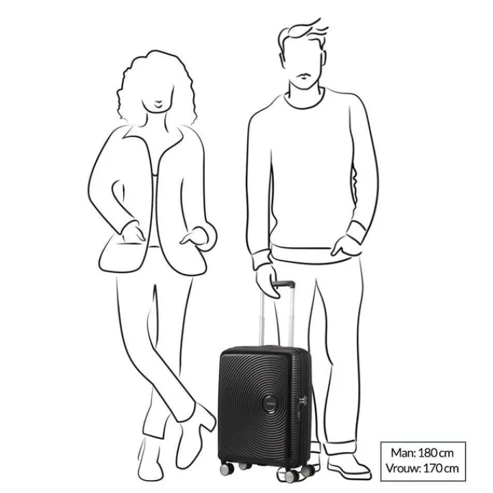 Transavia Trolleys|Ryanair Trolleys>American Tourister Soundbox Spinner 55 Expandable lavender