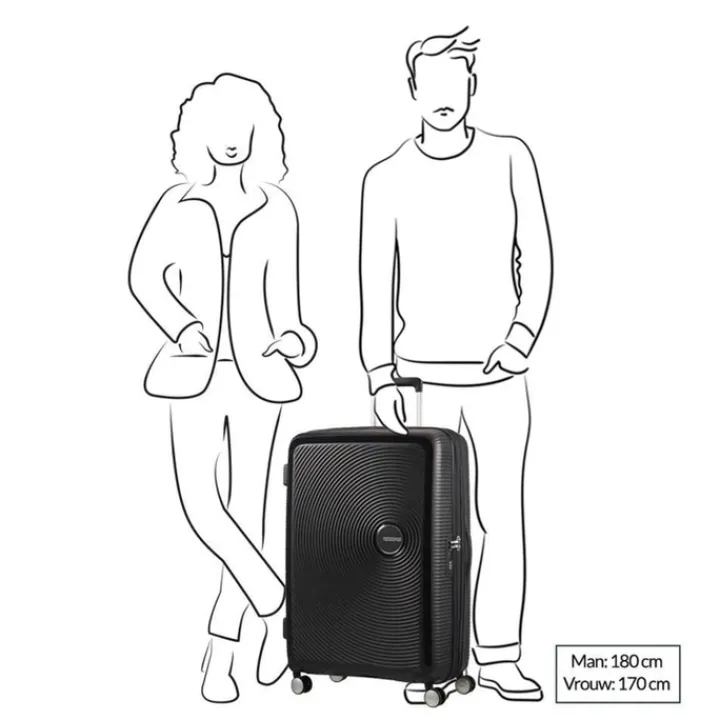Reistrolleys|Reiskoffers>American Tourister Soundbox Spinner 77 Expandable turquoise tonic