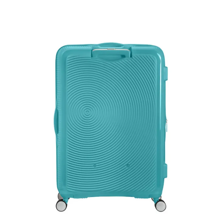 Reistrolleys|Reiskoffers>American Tourister Soundbox Spinner 77 Expandable turquoise tonic