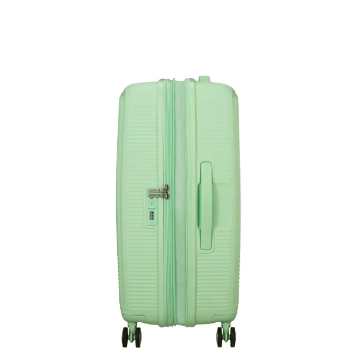 Reistrolleys|Reiskoffers>American Tourister Soundbox Spinner 67/24 TSA Expandable pastel green