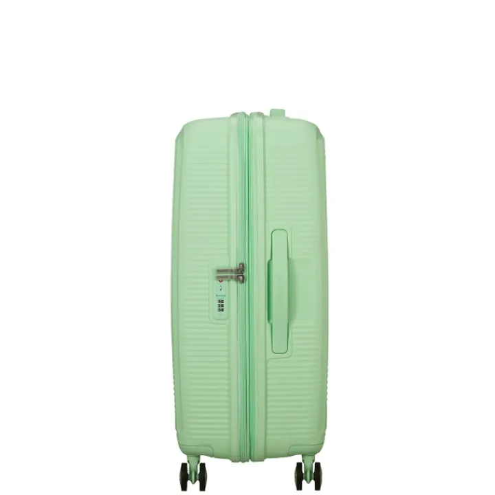 Reistrolleys|Reiskoffers>American Tourister Soundbox Spinner 67/24 TSA Expandable pastel green