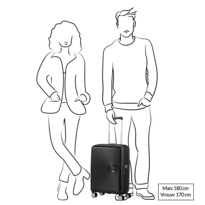 Transavia Trolleys|Ryanair Trolleys>American Tourister Soundbox Spinner 55 Expandable turquoise tonic