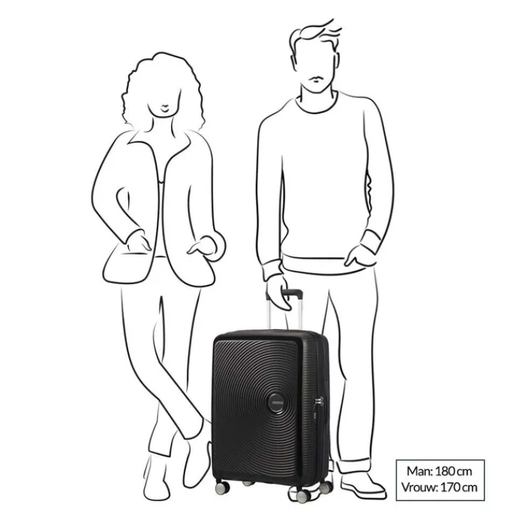 Reistrolleys|Reiskoffers>American Tourister Soundbox Spinner 67 Expandable midnight navy