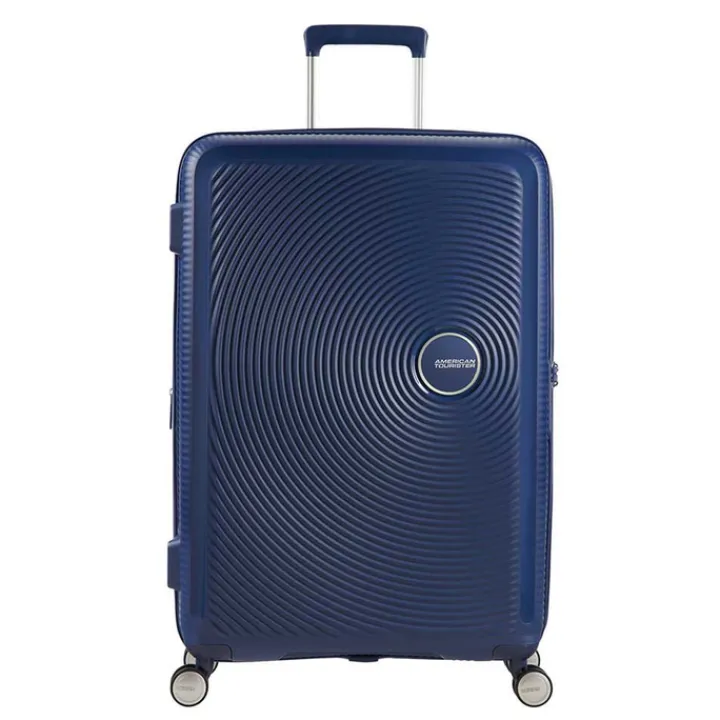 Reistrolleys|Reiskoffers>American Tourister Soundbox Spinner 77 Expandable midnight navy