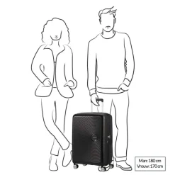 Reistrolleys|Reiskoffers>American Tourister Soundbox Spinner 67 Expandable bass black