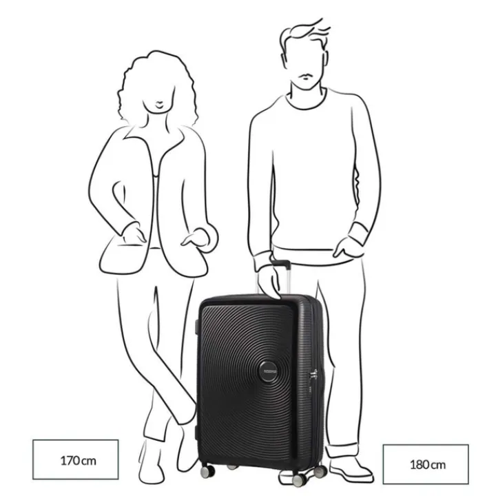 Reistrolleys|Reiskoffers>American Tourister Soundbox Spinner 77/28 TSA Expandable pastel yellow