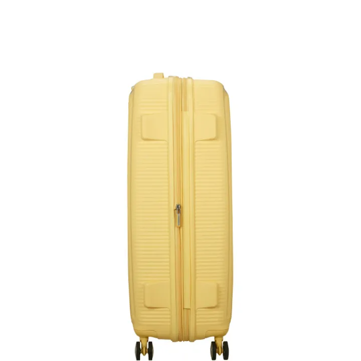 Reistrolleys|Reiskoffers>American Tourister Soundbox Spinner 77/28 TSA Expandable pastel yellow