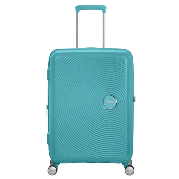 Reistrolleys|Reiskoffers>American Tourister Soundbox Spinner 67 Expandable turquoise tonic